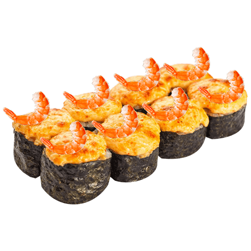 Запечённый с креветкой (креветка, сыр, огурец)