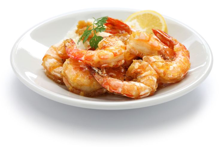 Креветки (жареные и варёные, 150 г)